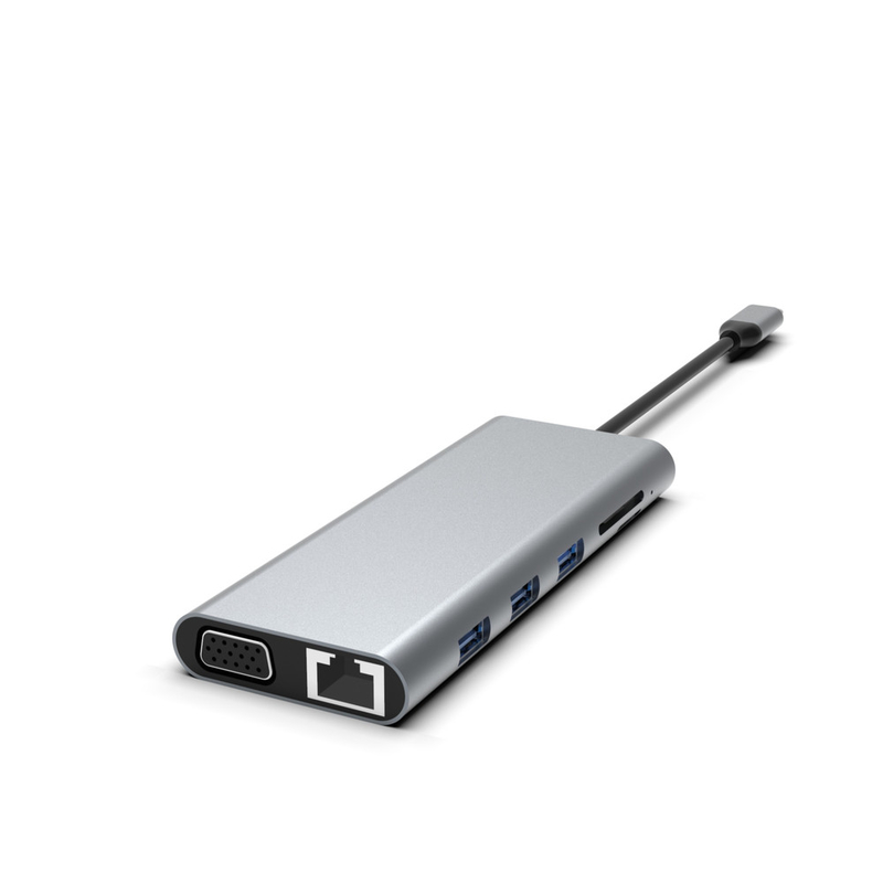 5인1 USB C 허브 이더넷 USB A Rj45 어댑터 C형 도킹 스테이션 MacBook