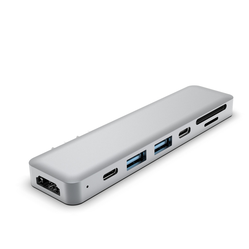 사용자 지정 듀얼 usb c 허브 어댑터 도크 6인1 HDTV 도크 맥북용 사용자 정의 가능한 USB 허브