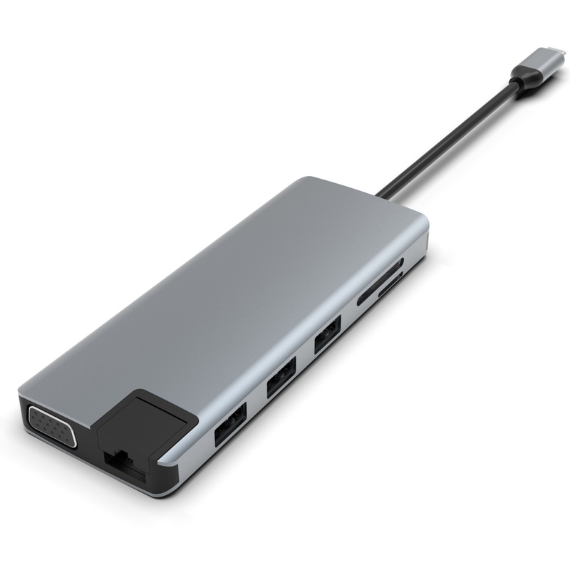 USB C 모니터 어댑터 USB C 도킹 스테이션 3 모니터 USB C 허브 노트북 멀티포트 어댑터 도크 덩글