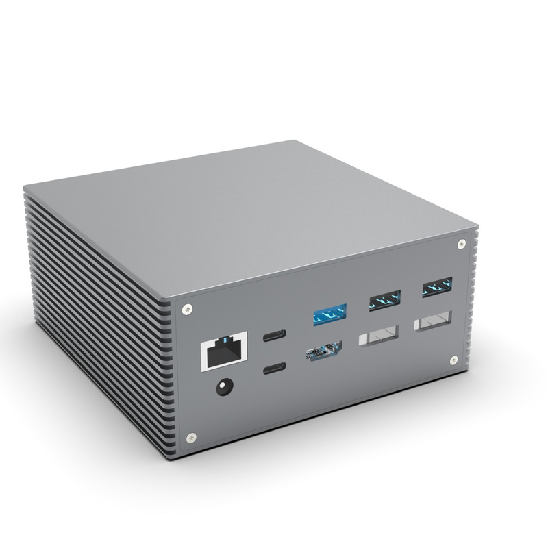 15인1 듀얼 USB C 도킹 스테이션 4k 60hz 타입 C SD 104Mb RJ45 1000M USB 3.0 노트북용