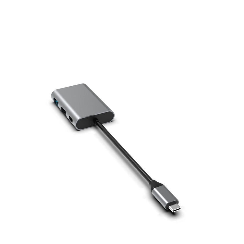 USB 3.0에서 이중 HDMI 어댑터 USB C PD 100w 변환기 4K 포트 USB HUB 3 포트