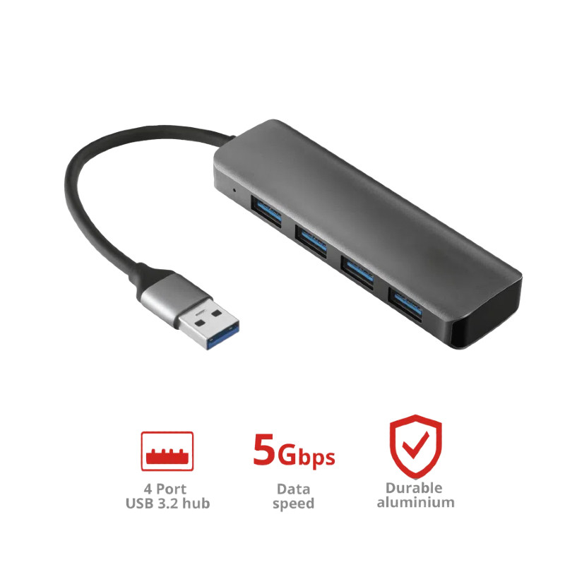 어댑터 USB A Usb C USB A 3.0x4 허브 데스크톱 설정을 위한 쉬운 데이터 전송