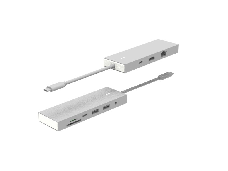 C형 USB 3.0 어댑터 USB C형 USB 허브 9인1 도킹 스테이션 4K HDMI PD 데이터 6 포트 C형 USB 허브