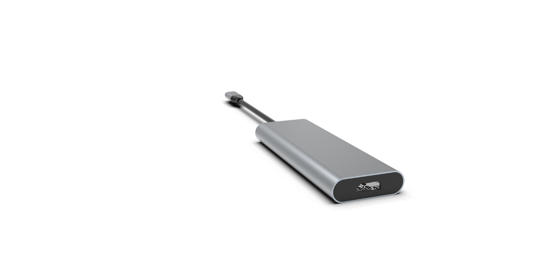 C형 USB C 어댑터 이더넷 4K HDMI 3 USB 3.0 포트 100W PD 호환성 있는 멀티포트 어댑터 허브