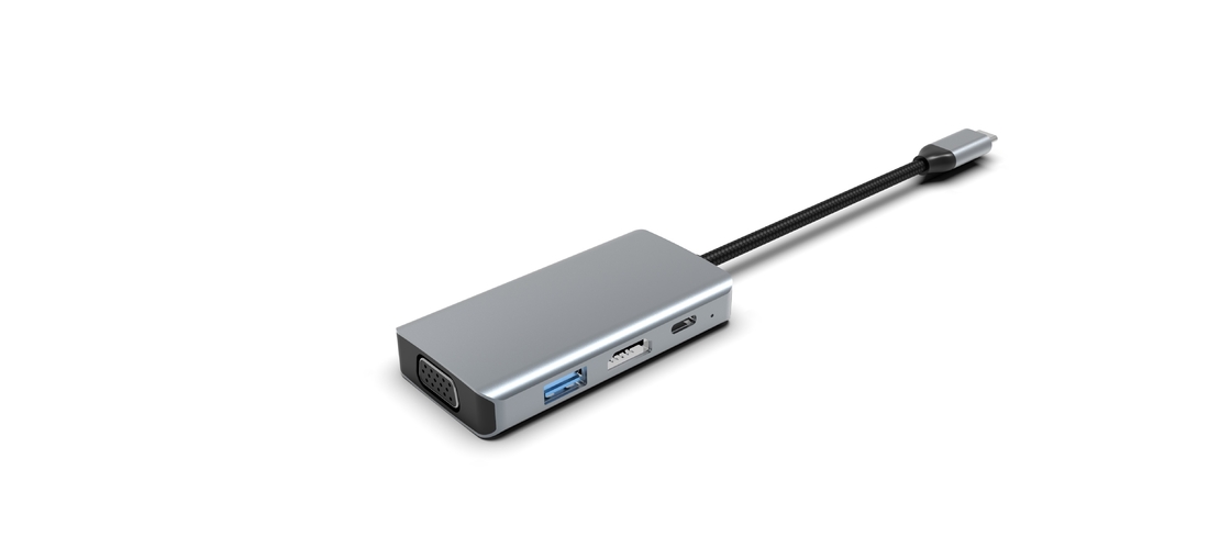 모든 것 한 HDD 4 In 1 Usb C 4 In 1 멀티 포트 어댑터 허브 확장 노트북 도킹 스테이션 C형 HDMI USB 3.0 PD