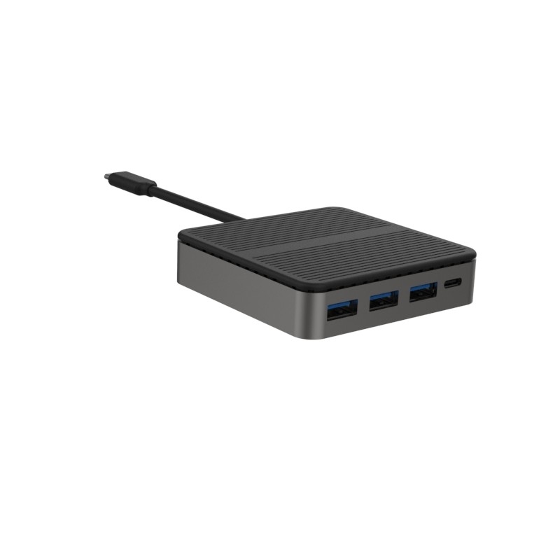 퀘어 6 인 1 듀얼 HD 4K 타입 C 도크 RJ45 PD 100W SD TF 3xUSB 3.0 도킹 Hdmi 허브 Usb C A