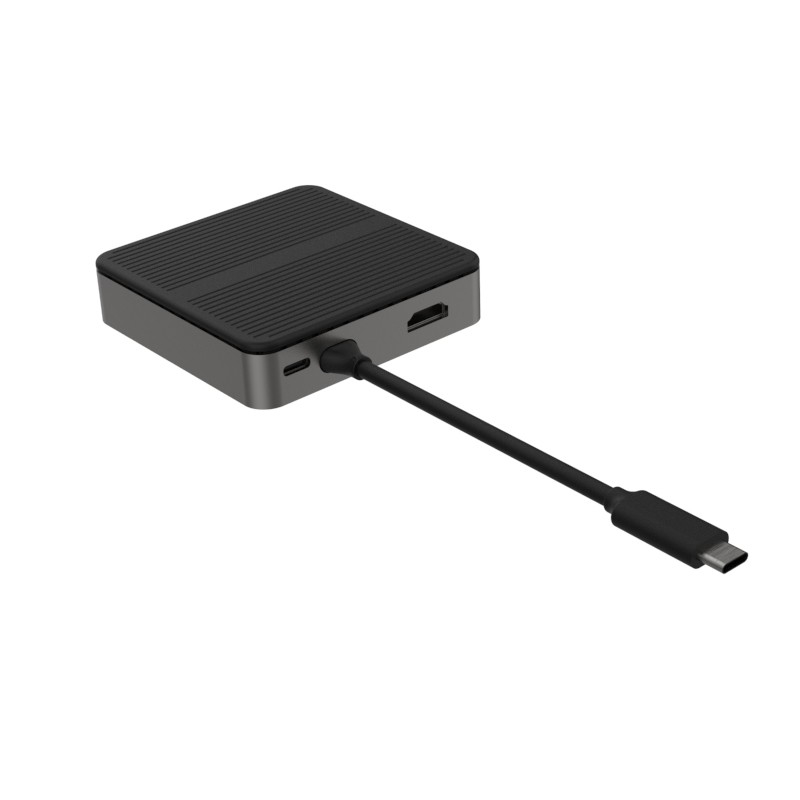 퀘어 6 인 1 듀얼 HD 4K 타입 C 도크 RJ45 PD 100W SD TF 3xUSB 3.0 도킹 Hdmi 허브 Usb C A