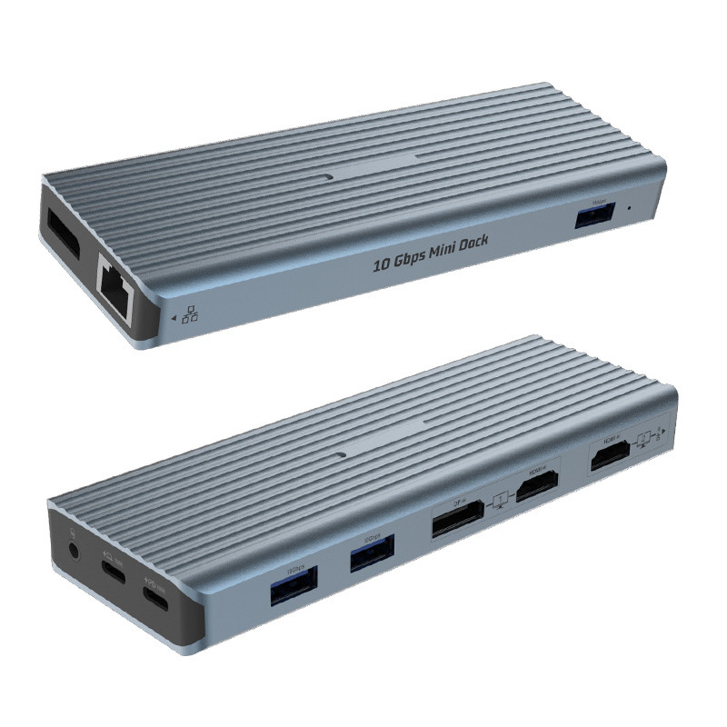 11-인-1 다기능 USB-C 도킹 스테이션 USB 3.0 타입 C 게임 오디오 리더 RJ45 HDMI