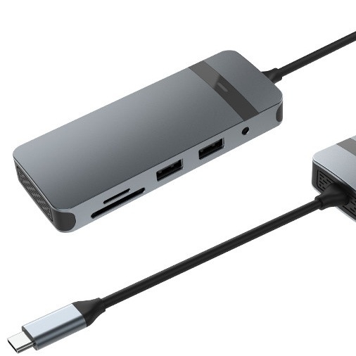 맥북 노트북용 4K HDMI RJ45과 함께 8 in 1 도킹 스테이션 USB C 허브 플러그 앤 플레이