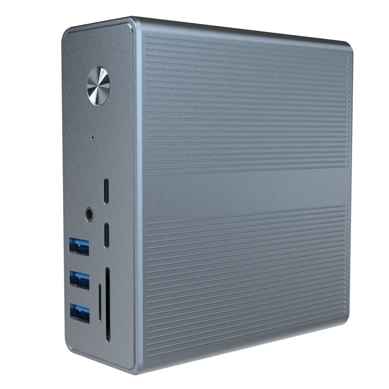 18in1 썬더볼트 3 듀얼 모니터 도킹 스테이션 HDMI Mac USB C용 노트북 도킹 스테이션 유니버설