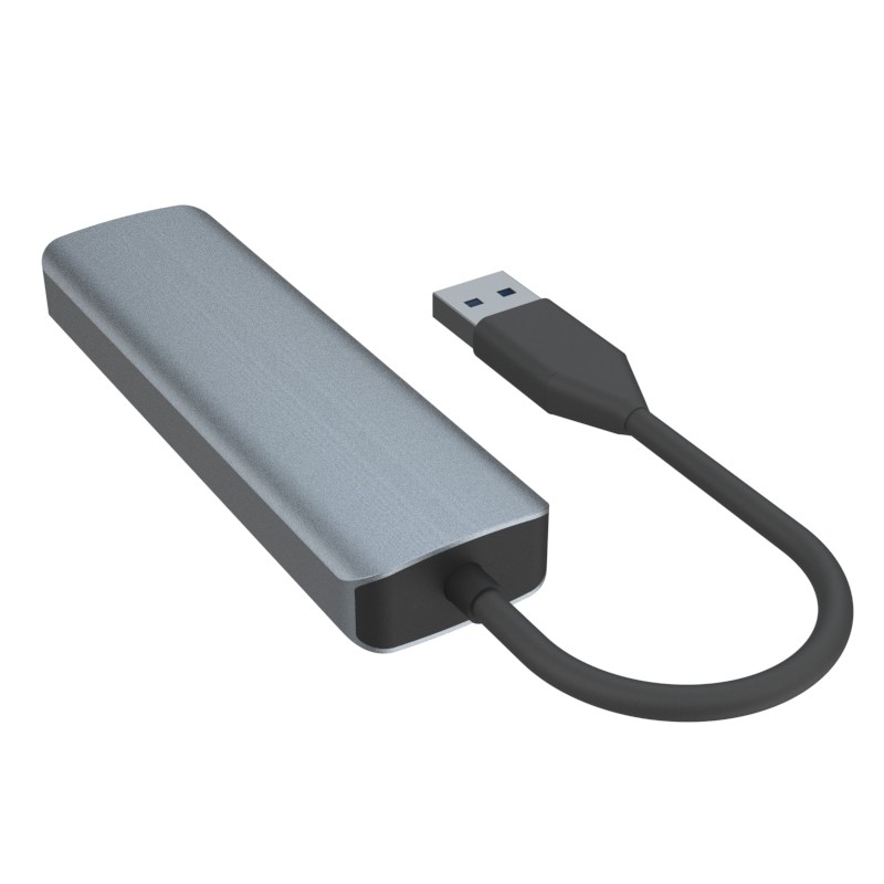1 대 한 USB A 허브 다중 USB 3.0 허브 노력 없이 데이터 전송 5Gbps 전원 지원 Mac