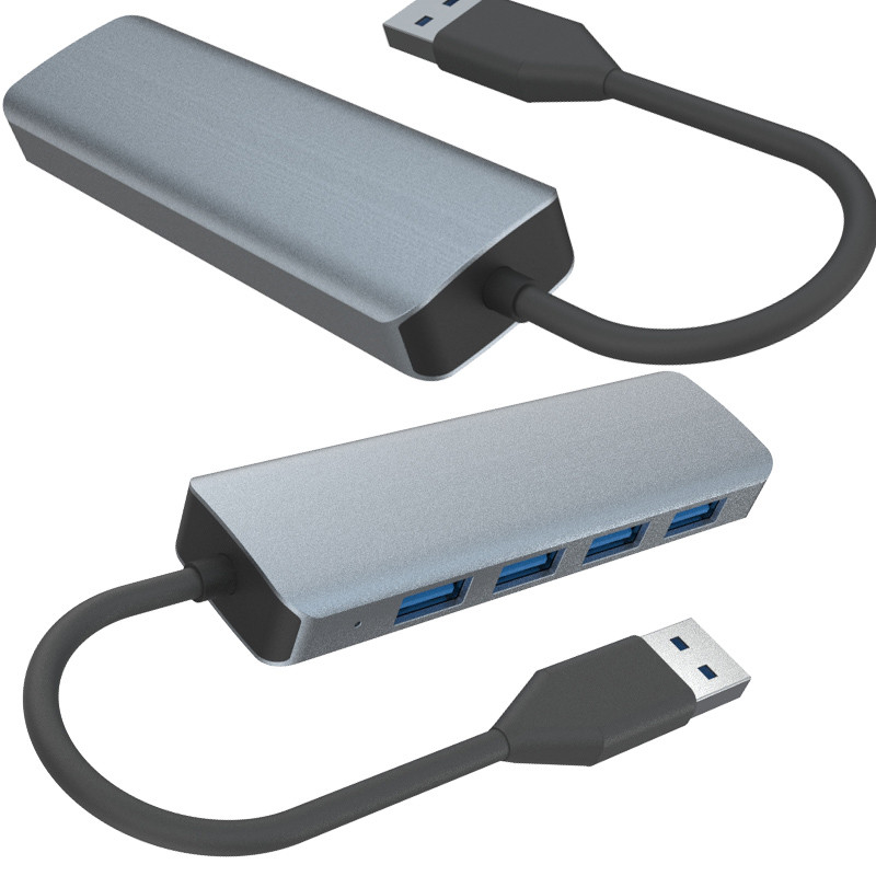 1 대 한 USB A 허브 다중 USB 3.0 허브 노력 없이 데이터 전송 5Gbps 전원 지원 Mac