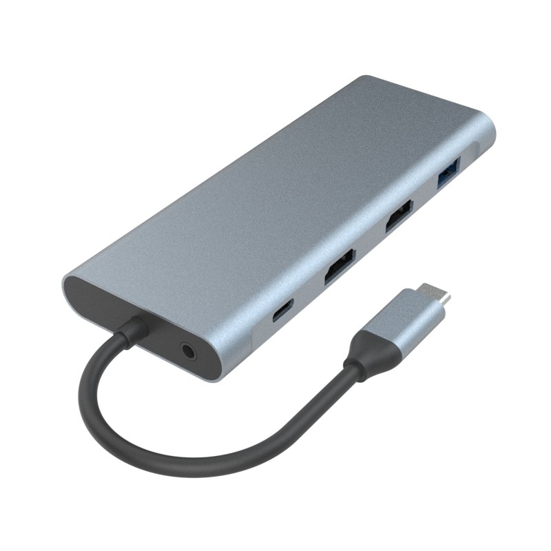 6in1 USB C 허브 C형 어댑터 4K HDMI 60hz 멀티포트 카드 리더 USB3.0 TF PD SD 리더