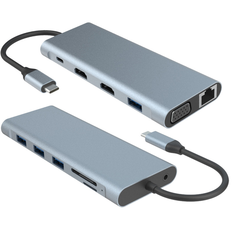 노트북 및 휴대 전화용 11in1 USB 타입 C 다기능 허브 어댑터