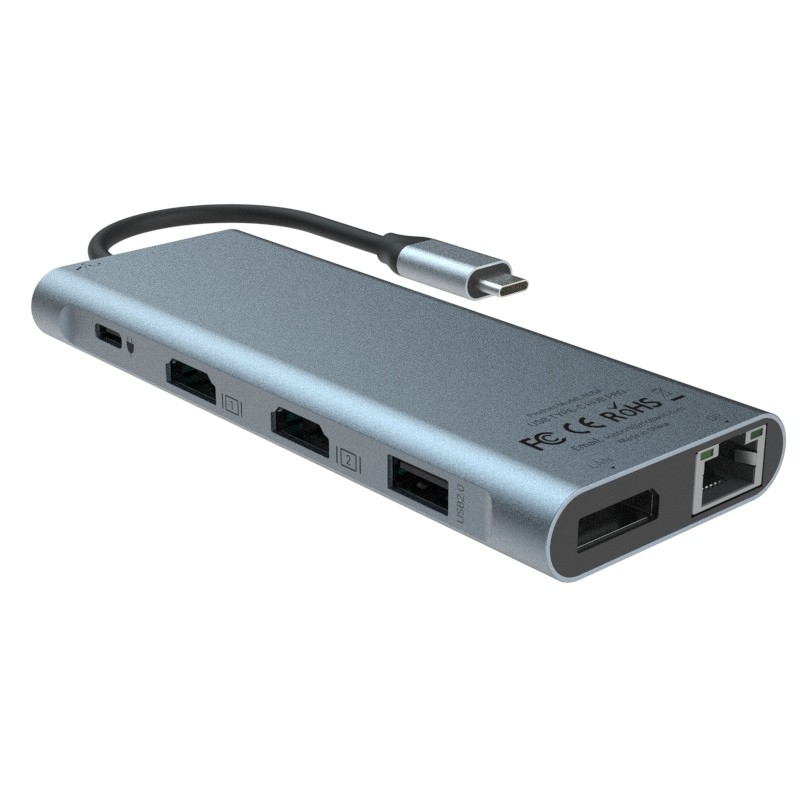 6in1 USB C 허브 C형 어댑터 4K HDMI 60hz 멀티포트 카드 리더 USB3.0 TF PD SD 리더