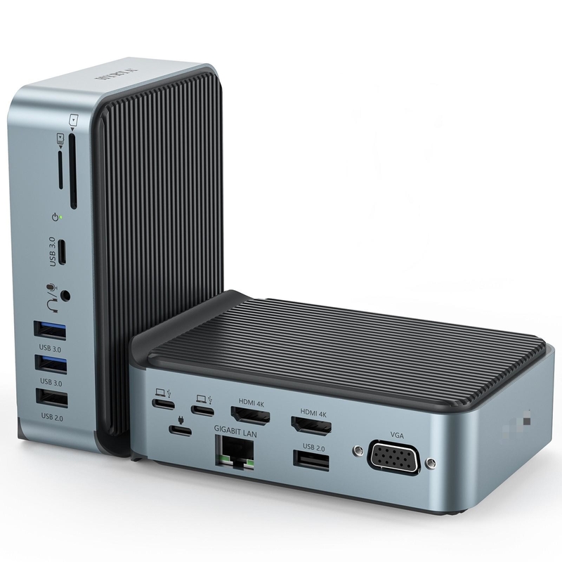 기가비트 이더넷 USB C형 도킹 스테이션 충전 허브 HDMI 4K 해상도