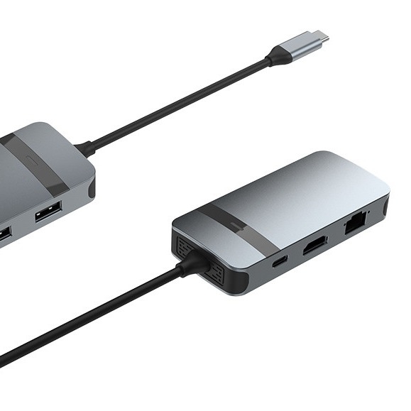 4 IN 1HDMI USB UP USB C 어댑터 노트북 전원 강화 오디오 연결