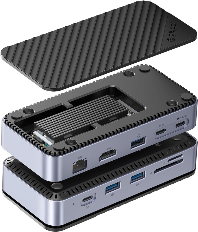 빠른 충전 16인1 USB C 어댑터 휴대 전화 노트북 4K HDMI RJ45 PD