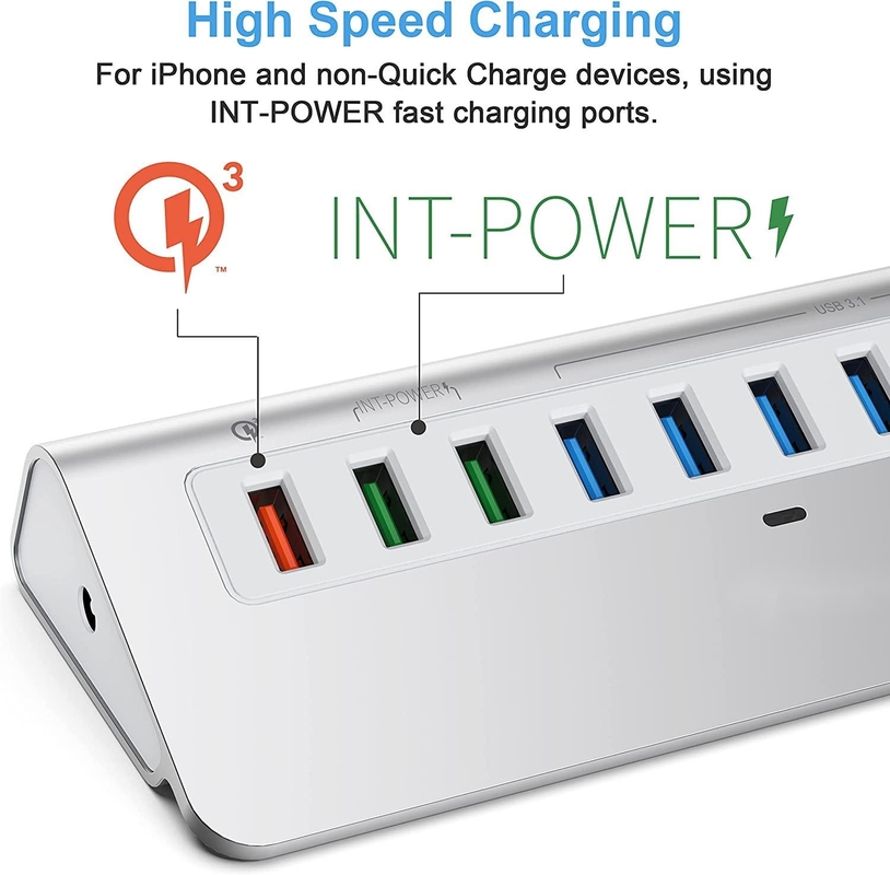 최대 10/5Gbps 데이터 전송 속도 CE 인증 USB-C 커넥터 허브