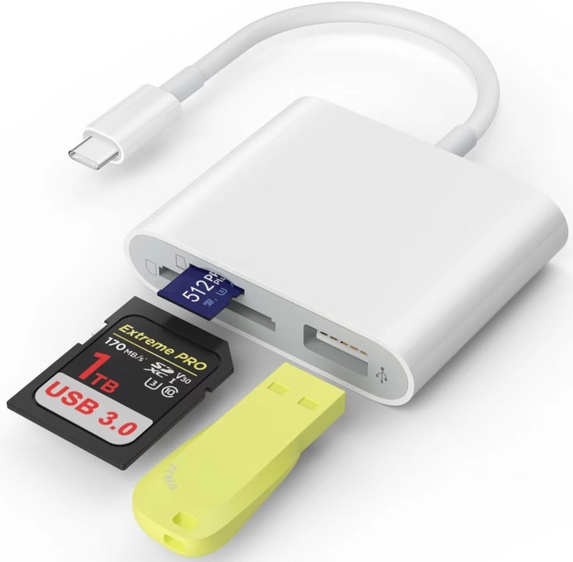 카드 리더 Usb 3.0 초고속으로 SD 마이크로 SD 카드 어댑터 메모리 카드 리더 아이폰 15