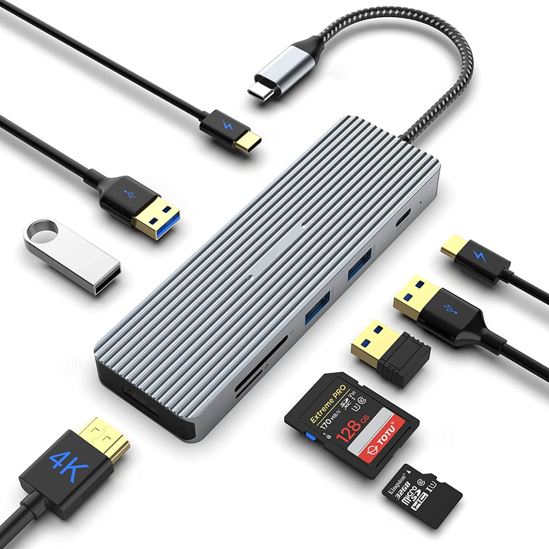 USB-C 허브 도킹 스테이션 Hdmi 랩톱 도킹 스테이션용 듀얼 모니터 어댑터