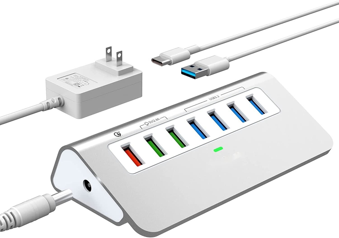 USB 타입 C에서 이더넷 어댑터 14 USB 포트 1000 Mbit/s 기가비트 RJ45 LAN 허브