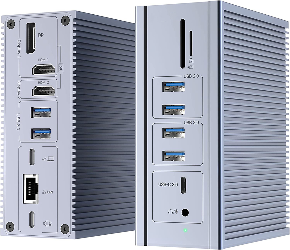 16인1 썬더볼트 4 도킹 스테이션 듀얼 모니터 4K 60HZ 맥북 윈도우 USB HUB