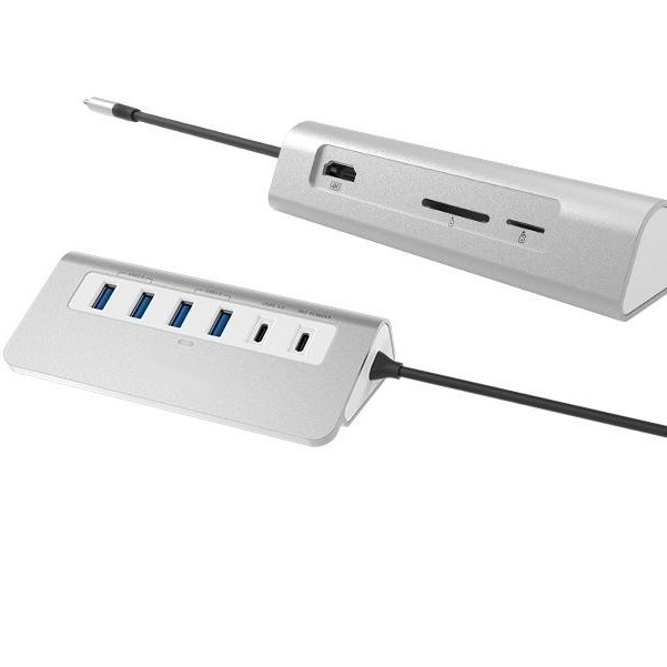 10in1 USB C 허브 HDMI USB 3.0 SD/TF 카드 리더 노트북 맥북 및 데스크톱 컴퓨터