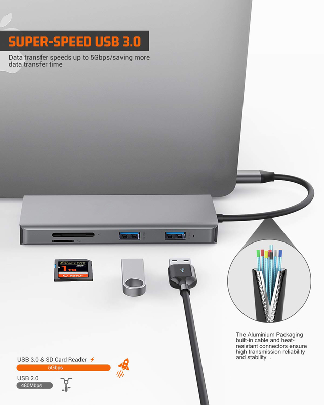 USB C Rj45 어댑터 12 In 1 USB C 허브 타입-C ~ PD HDMI USB3.0 USB2.0 USB-C SD TF