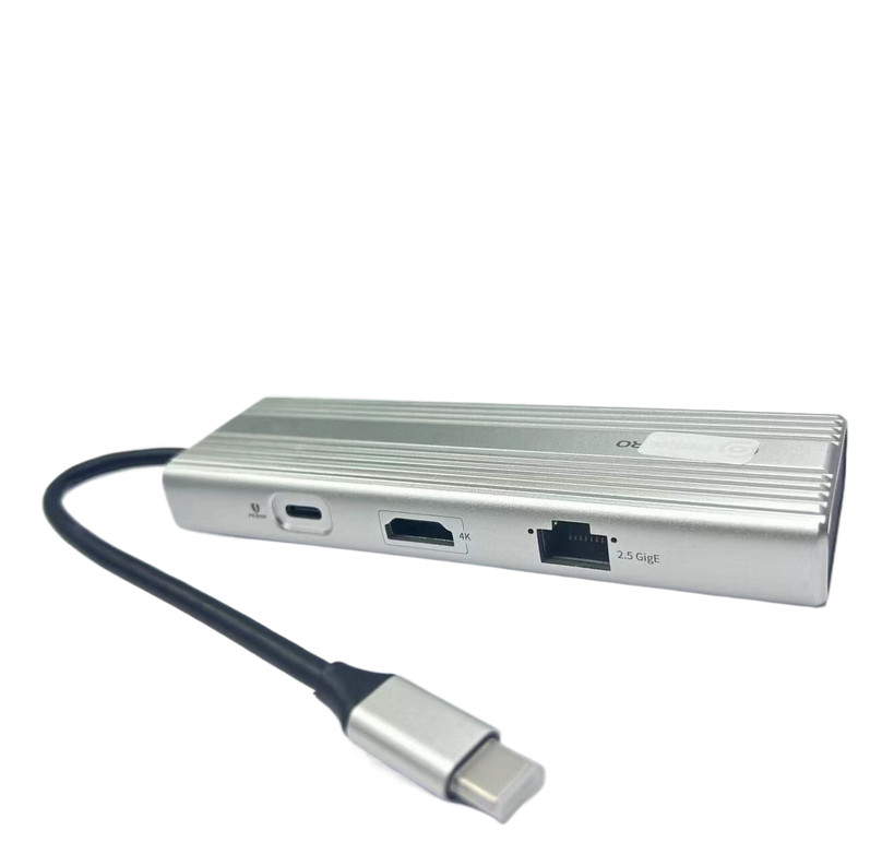 5 포트 5 인 1 USB C 허브 도킹 스테이션 USB-C TO HDMI USB A 3.0 PD 100W