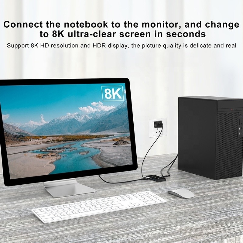 2 포트 HDMI 2.1 KVM 스위치 USB 3.0 2 입출력 1 출력 LED 표시자 여성-여성