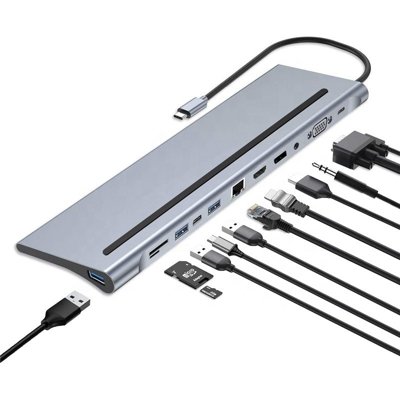 USB C 인터페이스 다기능 C형 도크와 SD TF 어댑터 OEM/ODM 허용