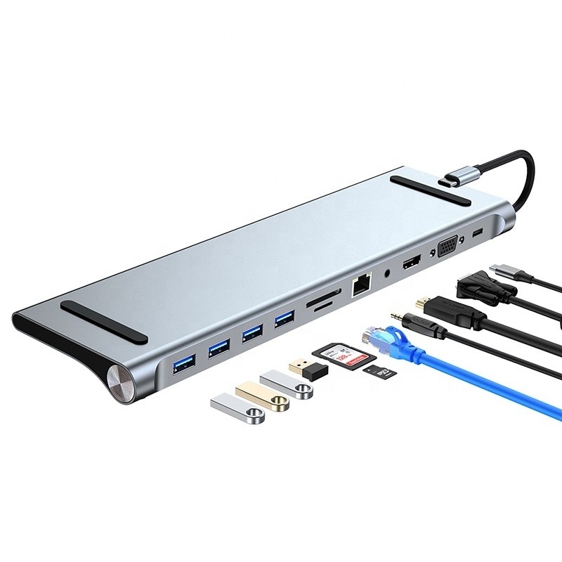 노트북 및 휴대 전화용 11in1 USB 타입 C 다기능 허브 어댑터