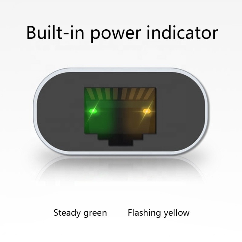 USB C 여성으로 이더넷 포트 어댑터 10/100/1000 Mbps 속도 빠른 네트워크 연결