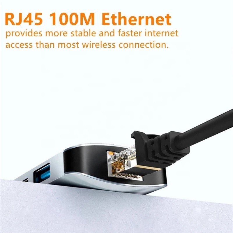 맥 노트북 9인 1 타입 C USB-C 허브 HDTV 멀티 포트 도킹 스테이션 어댑터