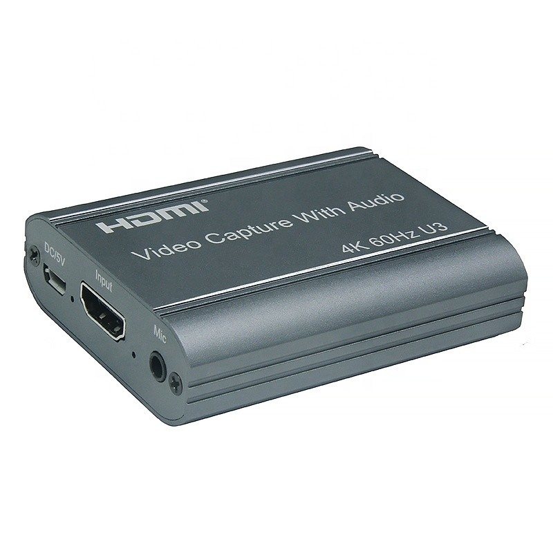 전문적인 4K 60Hz HDMI USB3.0 비디오 캡처 카드와 오디오 출력 및 USB 3.0