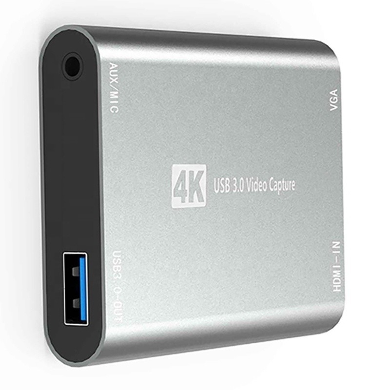 USB 3.0 HDMI 비디오 캡처 DVR 카드 박스 마이크와 함께 VGA 루프 아웃 컴퓨터 카메라 엑스박스