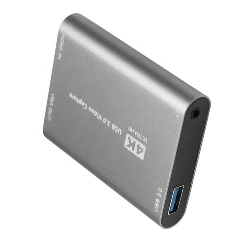 USB 3.0 HDMI 비디오 캡처 DVR 카드 박스 마이크와 함께 VGA 루프 아웃 컴퓨터 카메라 엑스박스
