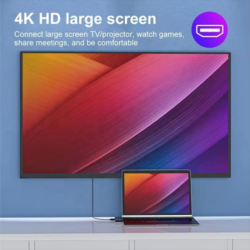 USB C 타입 C 7인 1 멀티포트 도크 허브 어댑터 HDMI USB 3.0 USB 2.0 SD/TF PD 출력