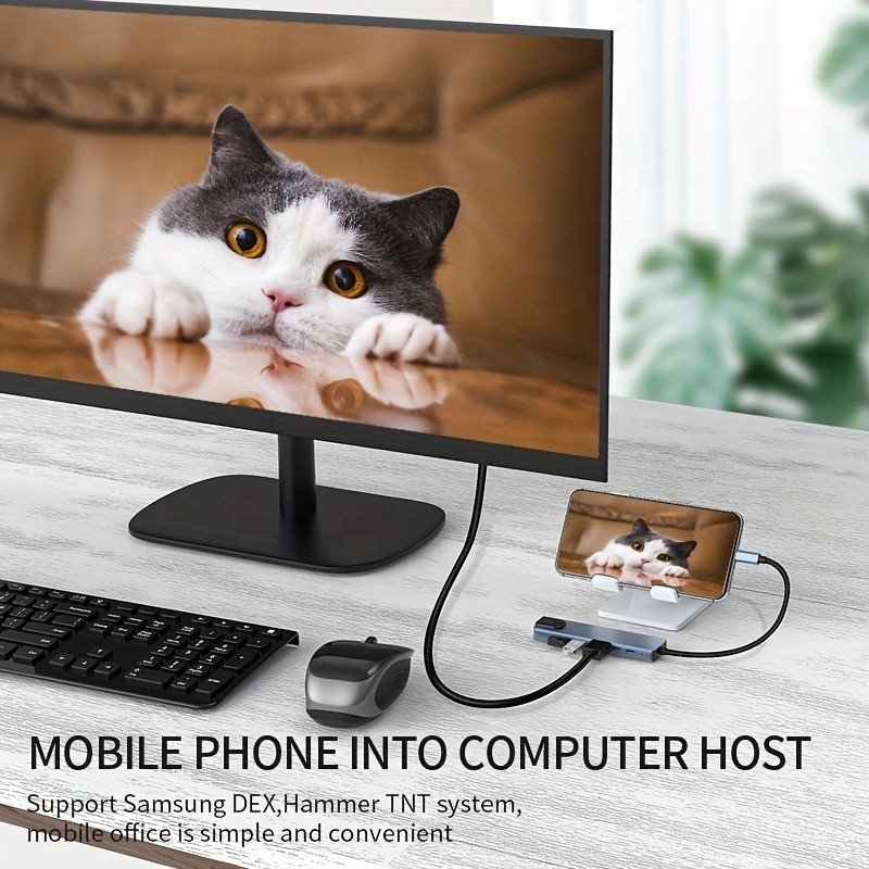 빠른 충전 16인1 USB C 어댑터 휴대 전화 노트북 4K HDMI RJ45 PD