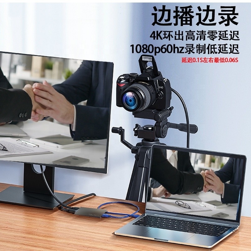 루프 아웃 USB C 타입 C 허브 고화질 4K 60Hz HDMI 비디오 캡처 카드