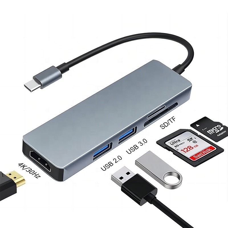 11 In 1 USB-C 허브 USB3.0 USB2.0 SD TF 어댑터 허브와 카드 리더