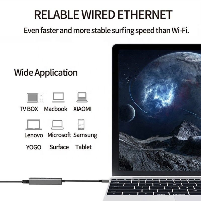 회색 USB3.0 허브와 3 USB 포트 기가비트 이더넷 네트워크 카드 RJ45 랜 어댑터