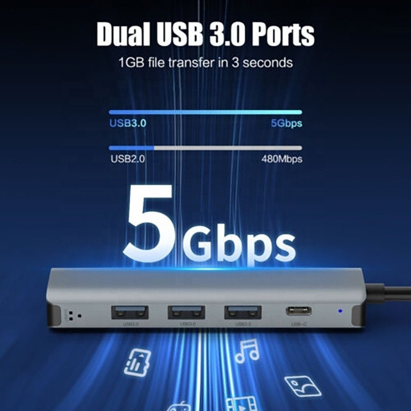 12인1 멀티포트 어댑터 USB C 허브 도킹 스테이션 USB 3.1 인터페이스와 RJ45 기가비트 이더넷