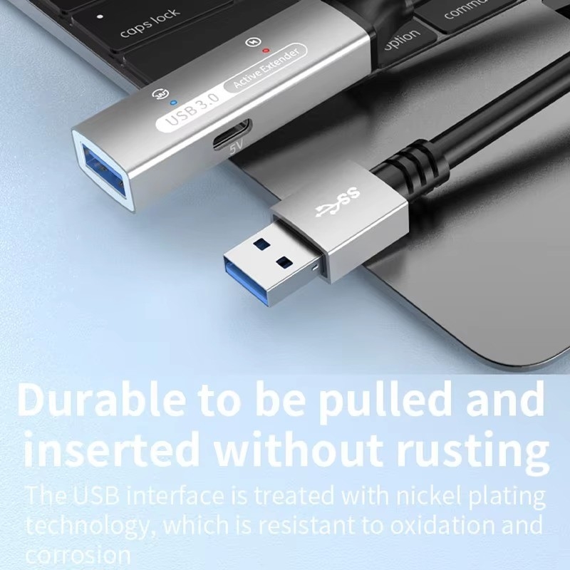 USB 3.0 허브 확장 타입 A 남성에서 여성 데이터 케이블 USB C 허브 전원 추가 긴