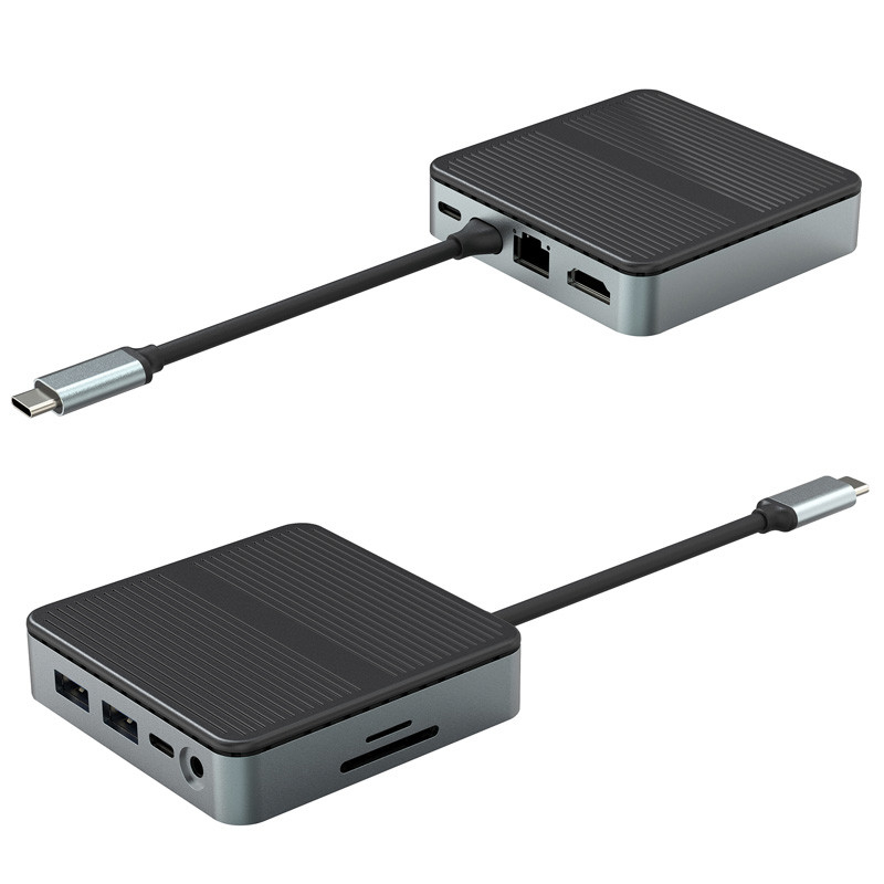 9인1 고속 데이터 전송 USB 3.0 포트 허브 타입 C 포트 HDMI 어댑터