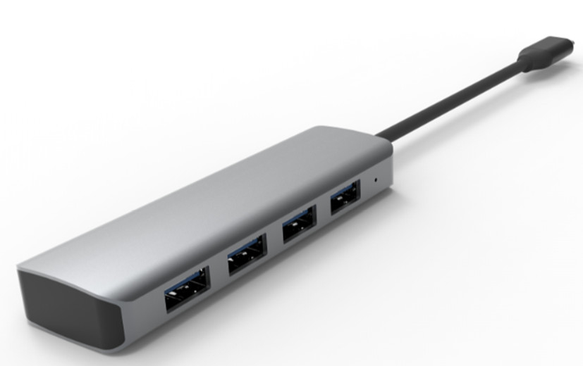 USB 3.1 인터페이스 타입 C ~ 9 포트 USB A 3.0 어댑터 RJ45 기가비트 이더넷 네트워크 카드 회색