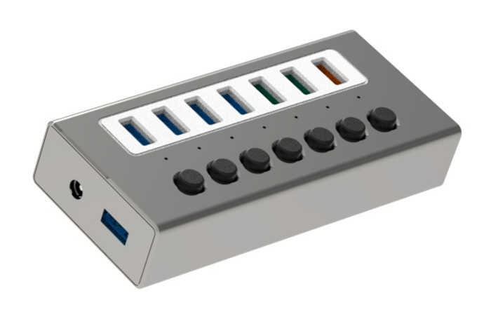타입 C 인터페이스 4 인 1 14 포트 허브 타입 C OTG USB 3.0 2.0 어댑터 알루미늄 합금