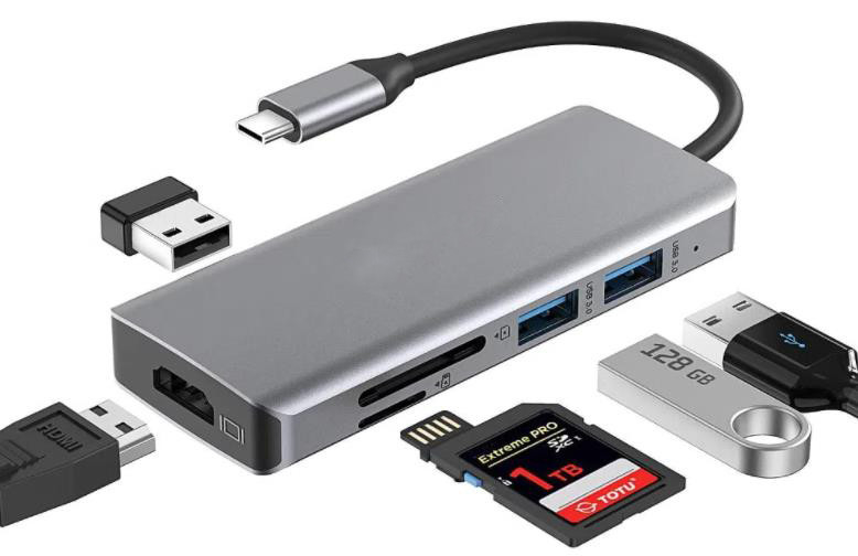 사용자 정의 길이 회색 USB-C에서 HDMI 2.1 어댑터 8K 60Hz 속도 USB 타입 C 3.1 노트북