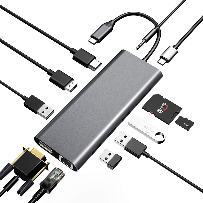 사용자 정의 길이 회색 USB-C에서 HDMI 2.1 어댑터 8K 60Hz 속도 USB 타입 C 3.1 노트북